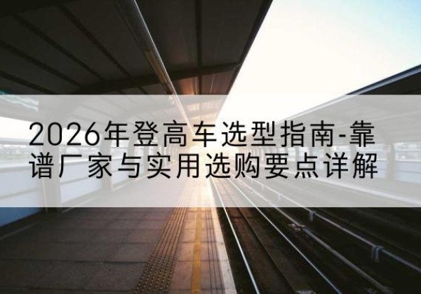 安源登高车厂家推荐-2026年登高车选型指南-靠谱厂家与实用选购要点详解